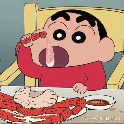 蜡笔小新的吃瓜群众图片,趣味横生演绎夏日炎炎
